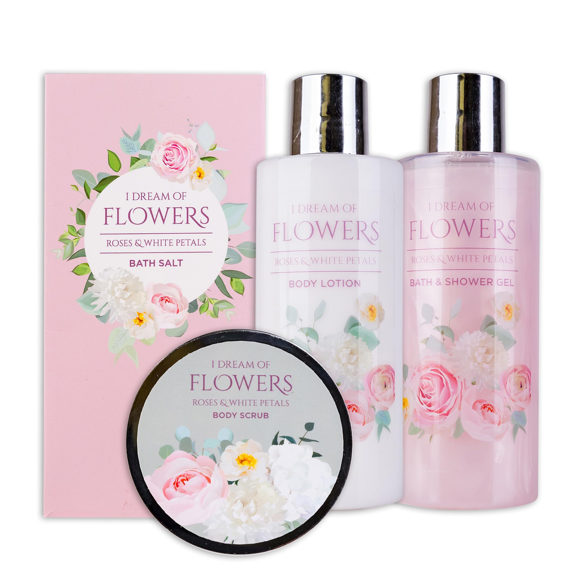 accentra-dream-of-flowers-wellness-set-roses-white-petals-im-drahtkorb-duschgel- image 2