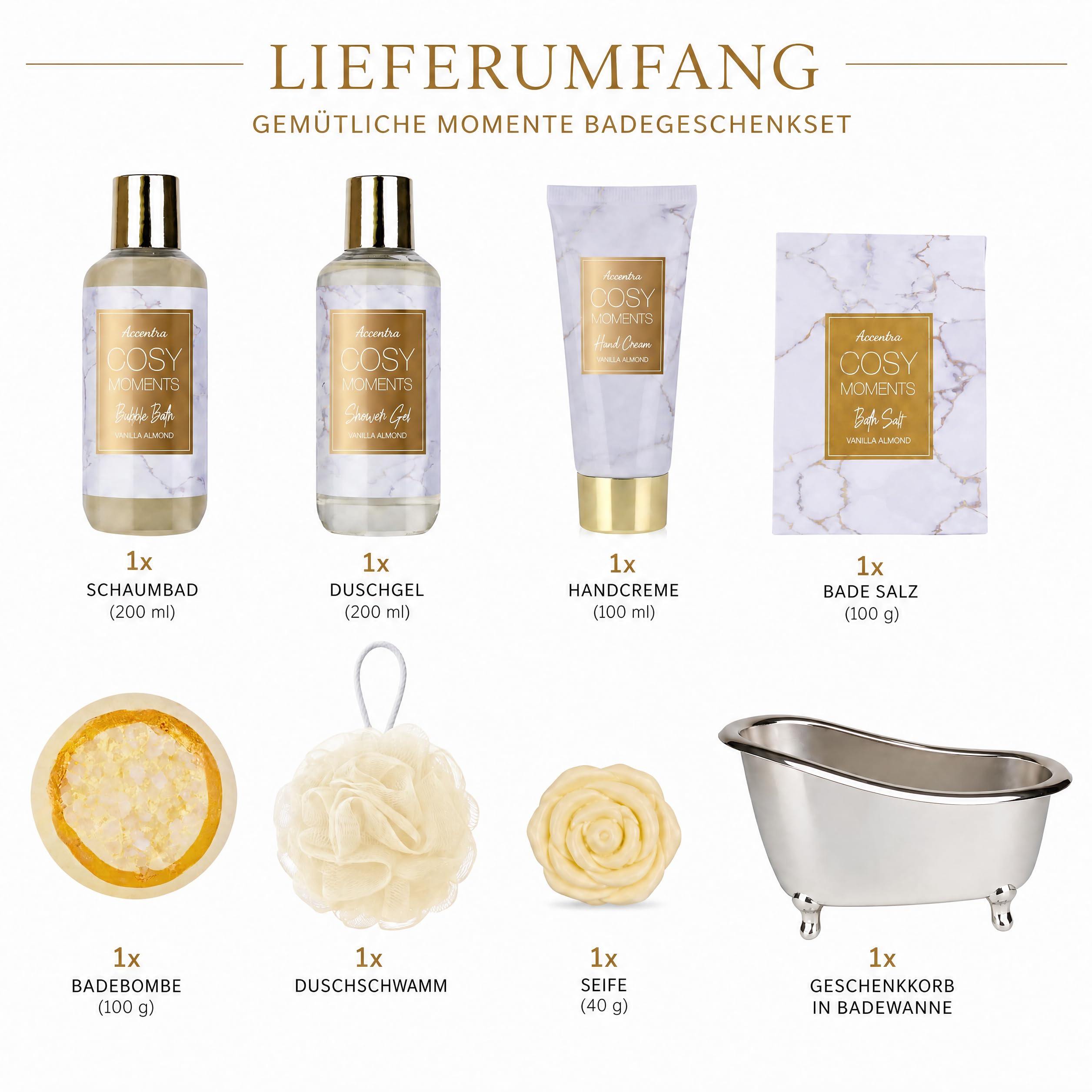 accentra-badeset-cosy-moments-vanille-mandel-gold image 3