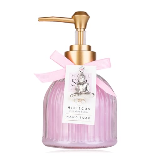 accentra-home-spa-seifenspender-glas-200ml-handseife-hibiscus-nachf-llbar image 2