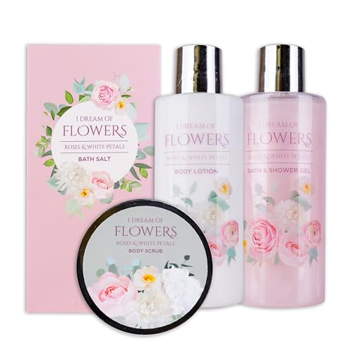 accentra-dream-of-flowers-wellness-set-roses-white-petals-im-drahtkorb-duschgel- image 5