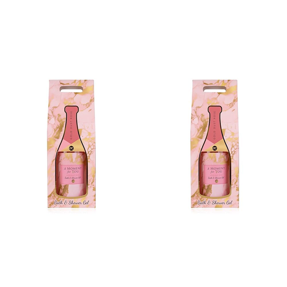 accentra-a-moment-for-you-bade-duschgel-300ml-champagnerflasche-gold-dust-rose image 3
