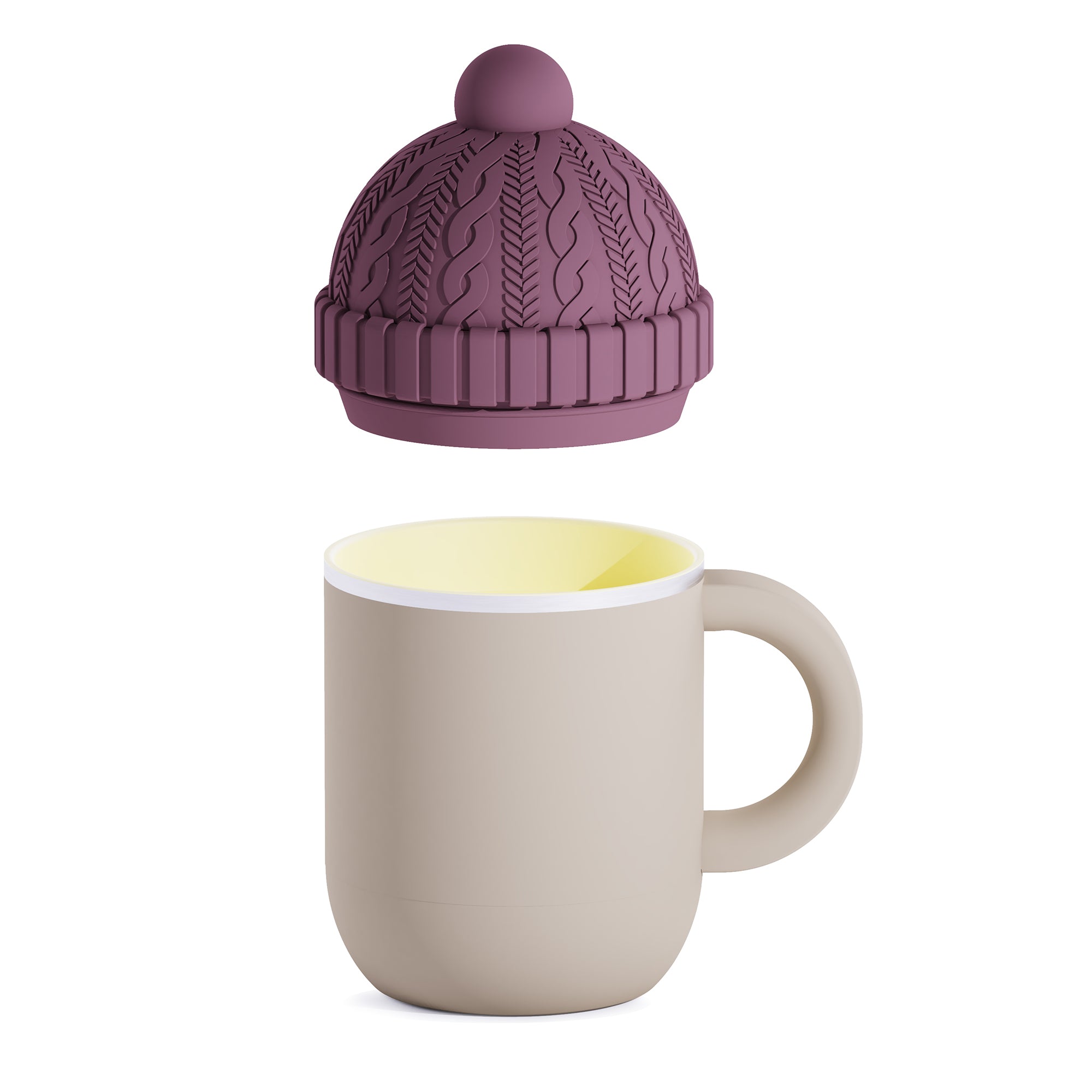 asobu-happy-hat-beige-isolierbecher-mit-beanie-deckel image 2