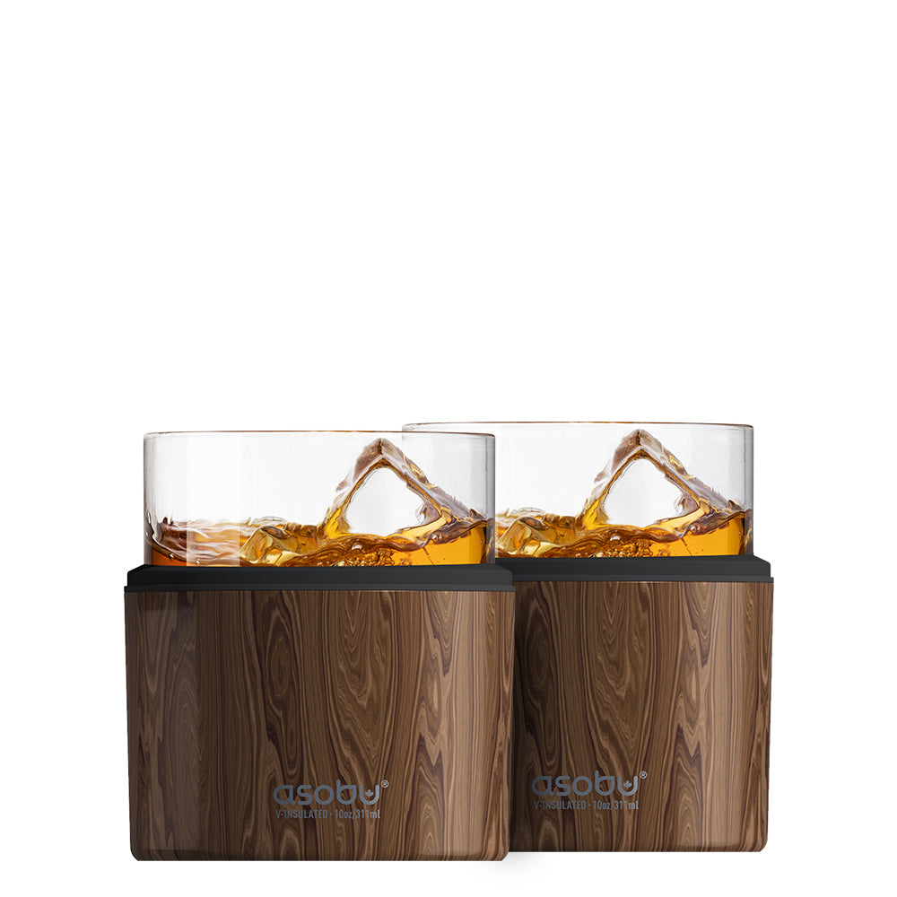 asobu-on-the-rocks-whisky-k-hler-2er-set-isolierh-llen-mit-2-old-fashioned-gl-se image 2