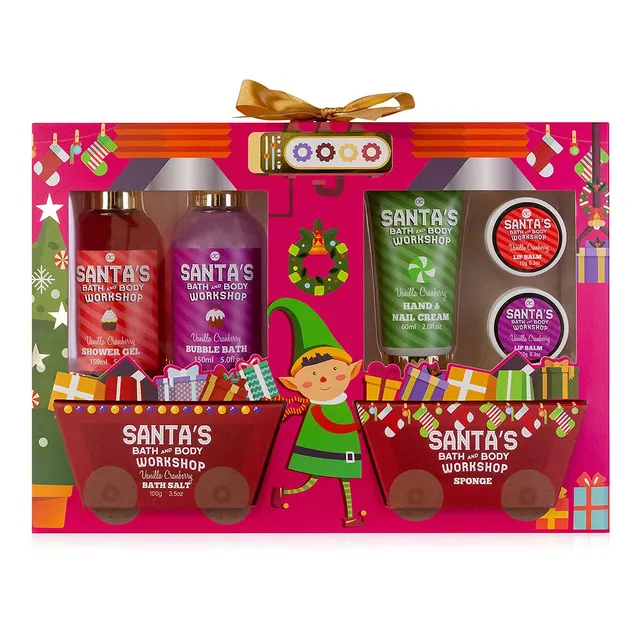 accentra-santa-s-workshop-pflege-set-7-teilig-badeset-f-r-kinder-in-geschenkbox- image 1