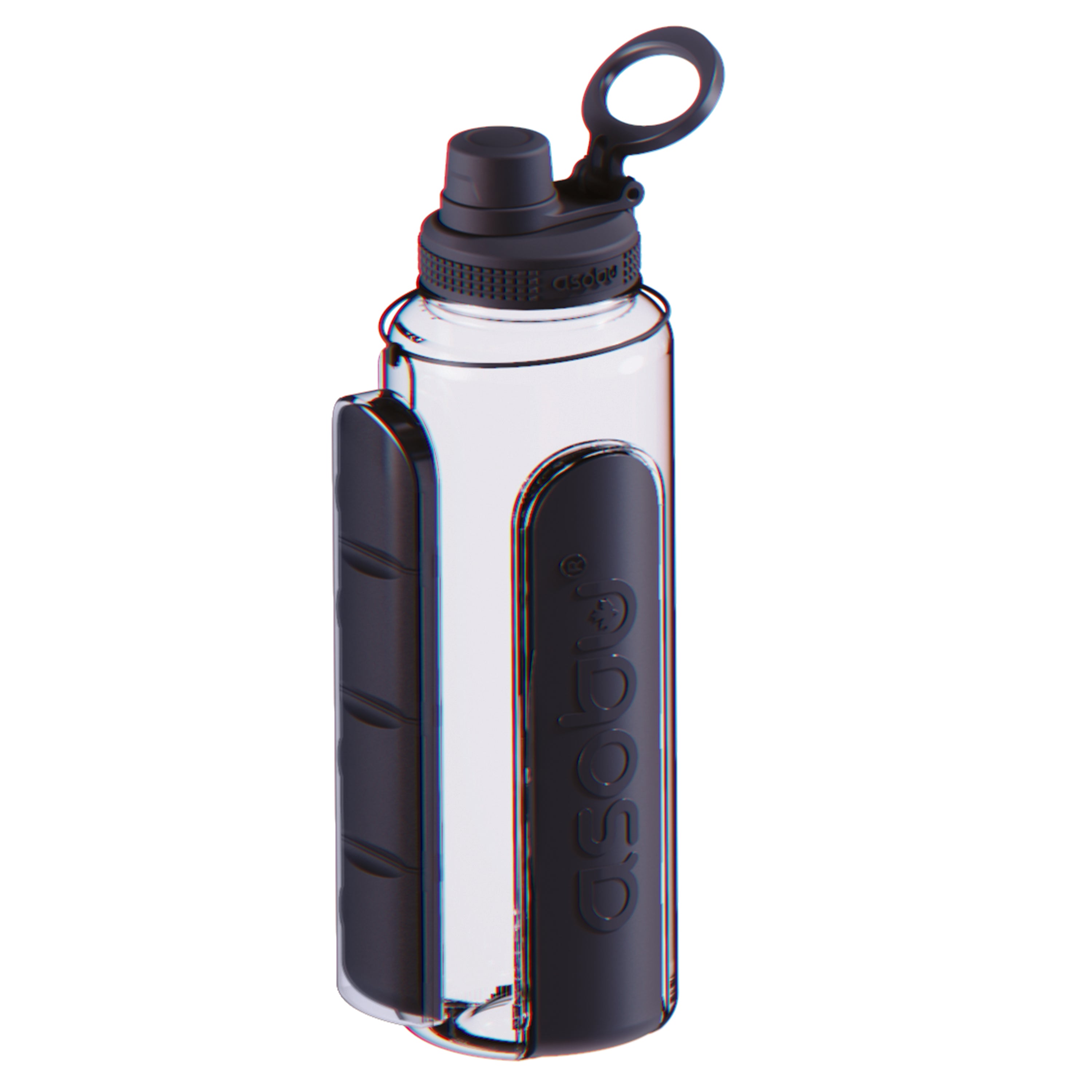 asobu-black-electrolyte-bottle-40oz-tritan-trinkflasche-mit-elektrolyt-fach image 1