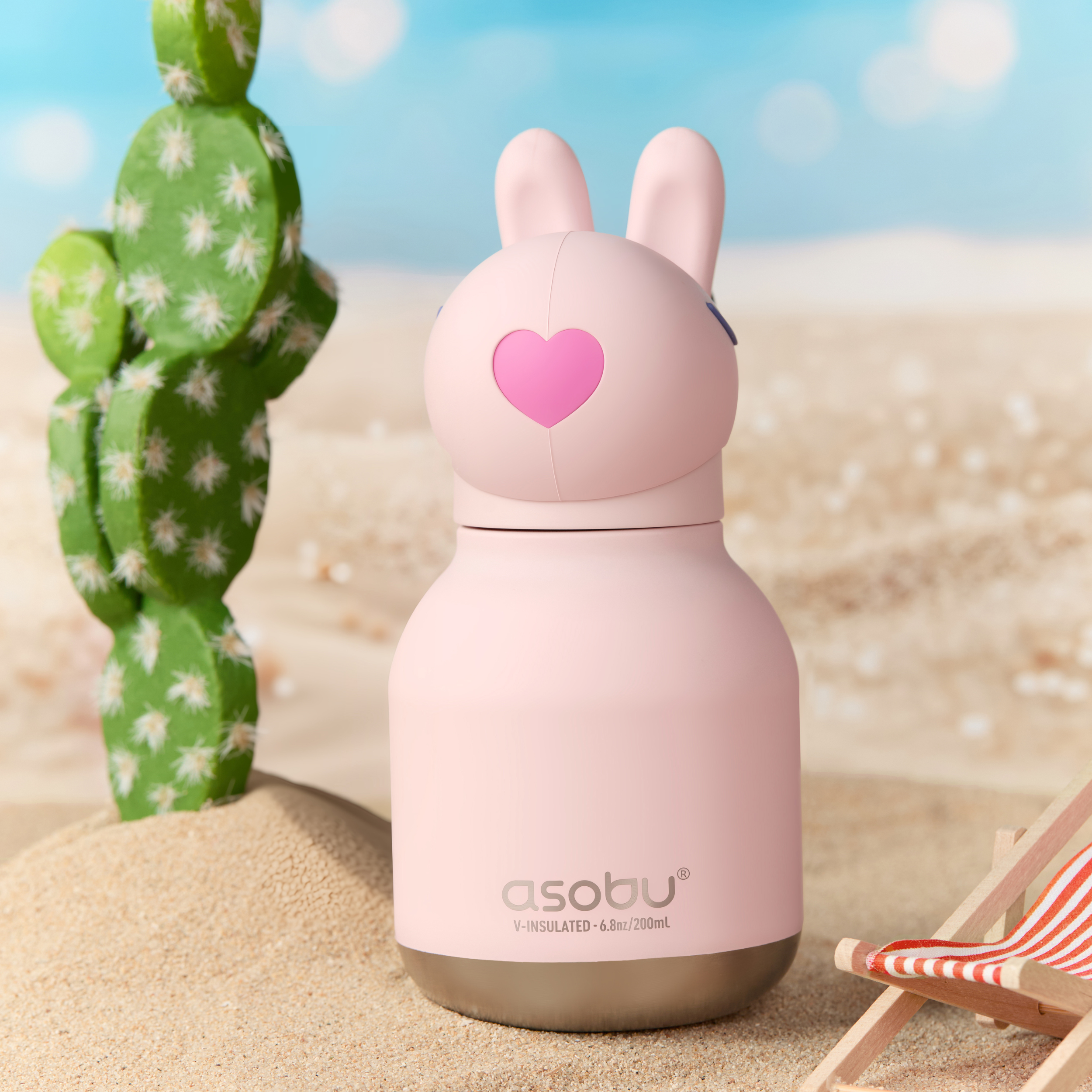 asobu-mini-bunny-bestie-bottle-isolierflasche-6-7oz-mit-schl-sselring image 4