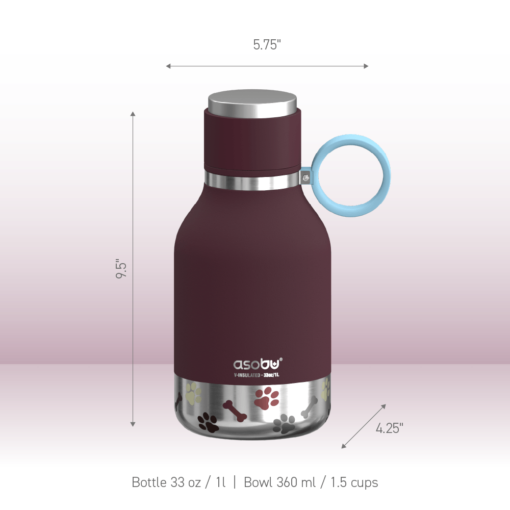 asobu-dog-bowl-bottle-burgundy-hundetrinkflasche-mit-napf image 6