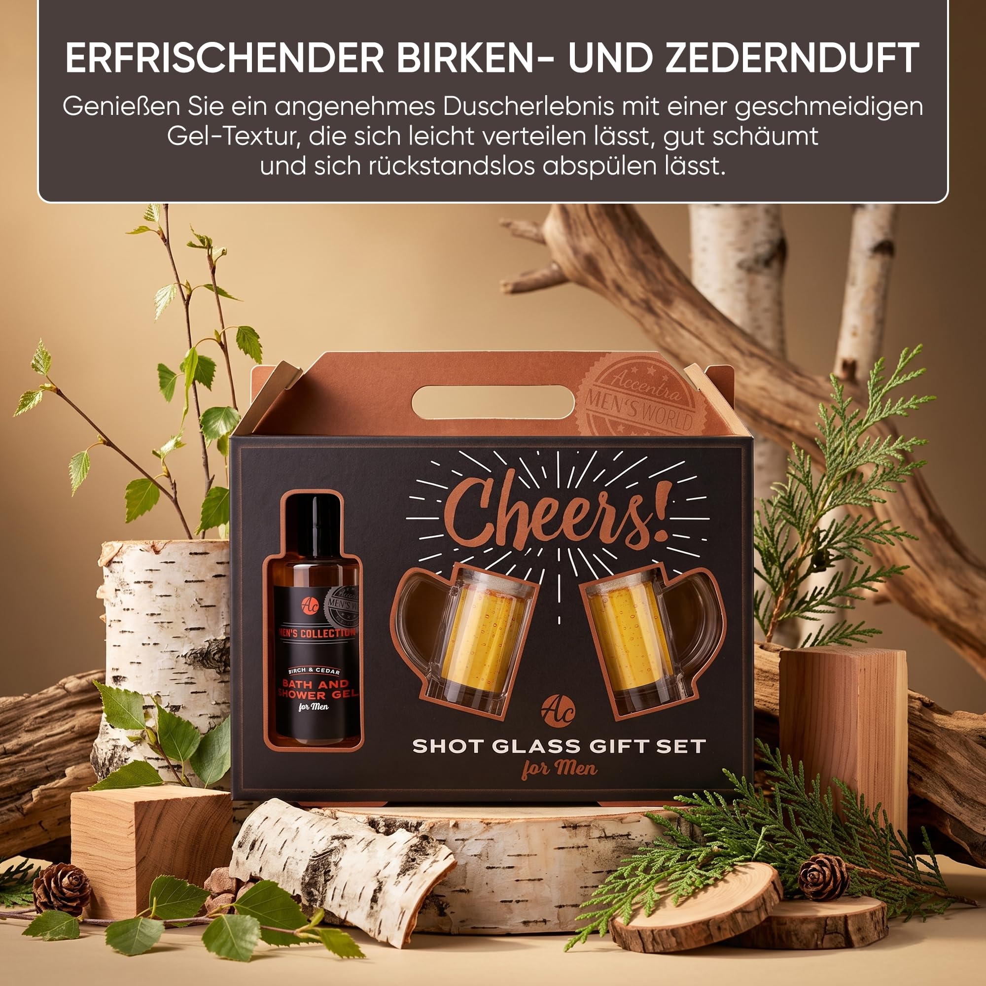 accentra-men-s-collection-duschgel-geschenkset-mit-2-bierkrug-schnapsgl-sern image 5