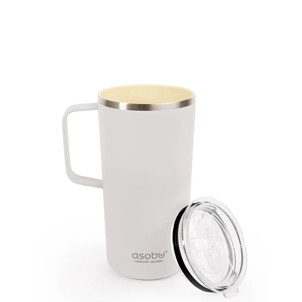 asobu-white-tower-mug-isolierbecher-20oz-591-ml-wei-mit-henkel image 1