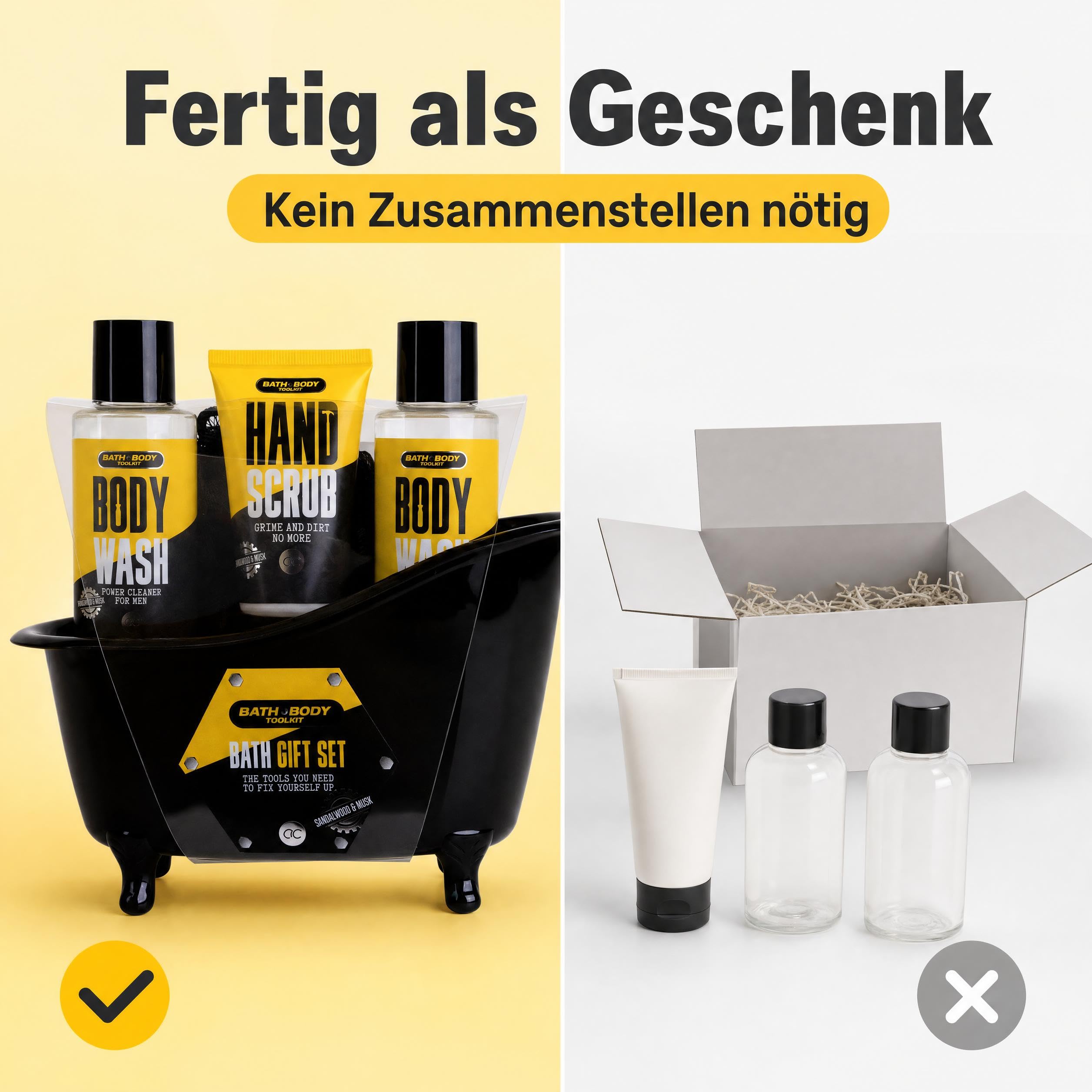 accentra-bath-body-toolkit-geschenkset-herren-in-wanne-gelb-schwarz image 7
