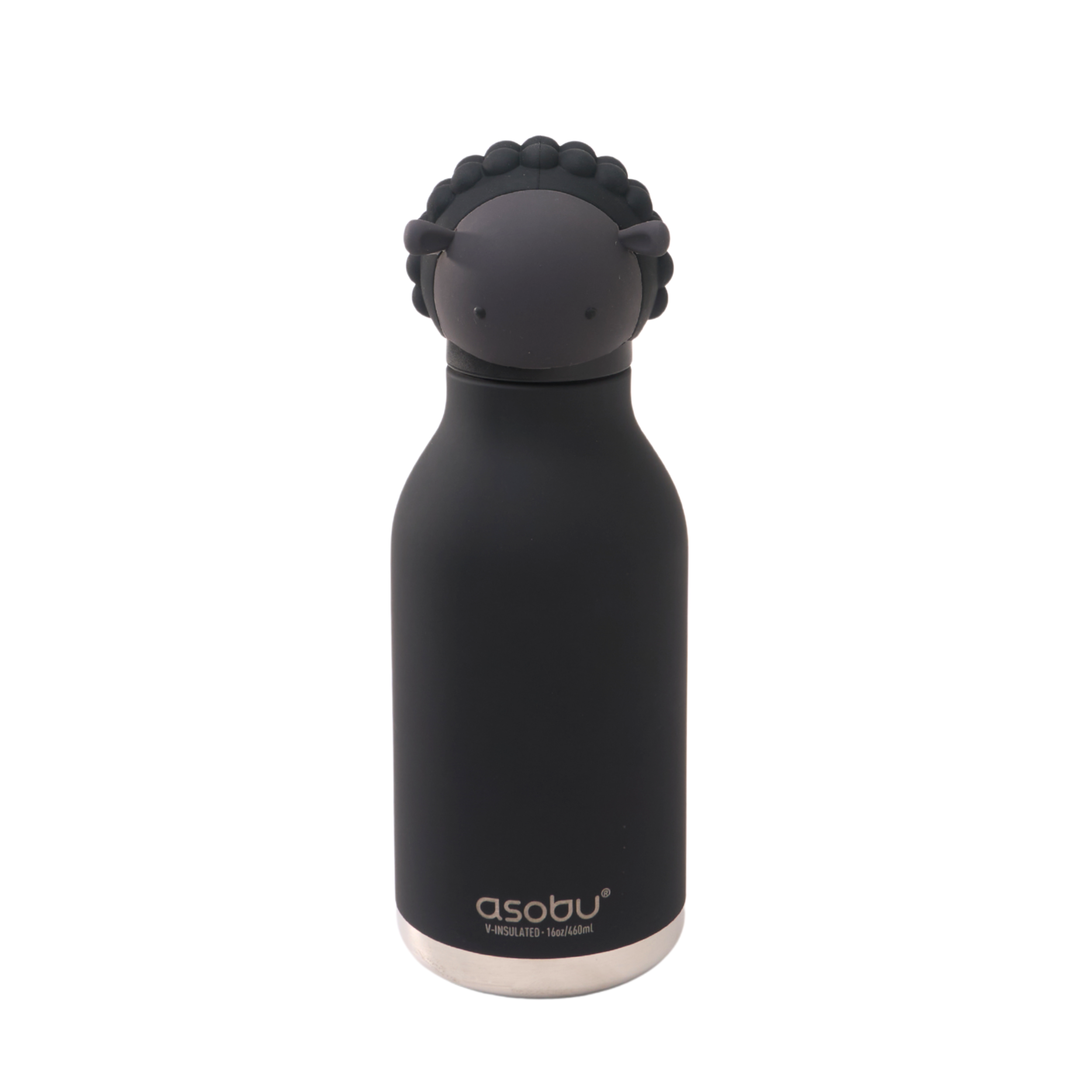 asobu-bestie-black-sheep-kinder-isolierflasche-16oz-mit-figur image 1