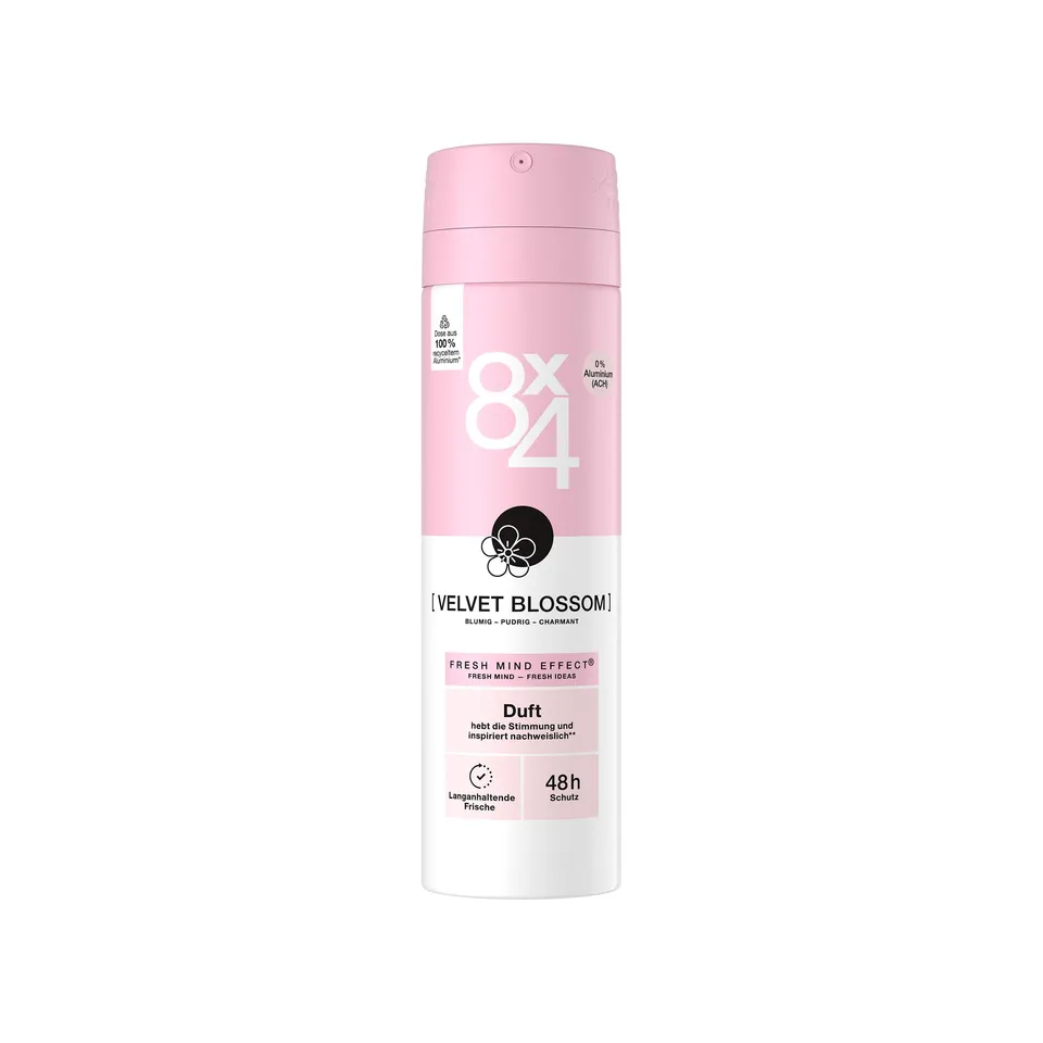 8x4-velvet-blossom-deospray-ohne-aluminium-150-ml image 1