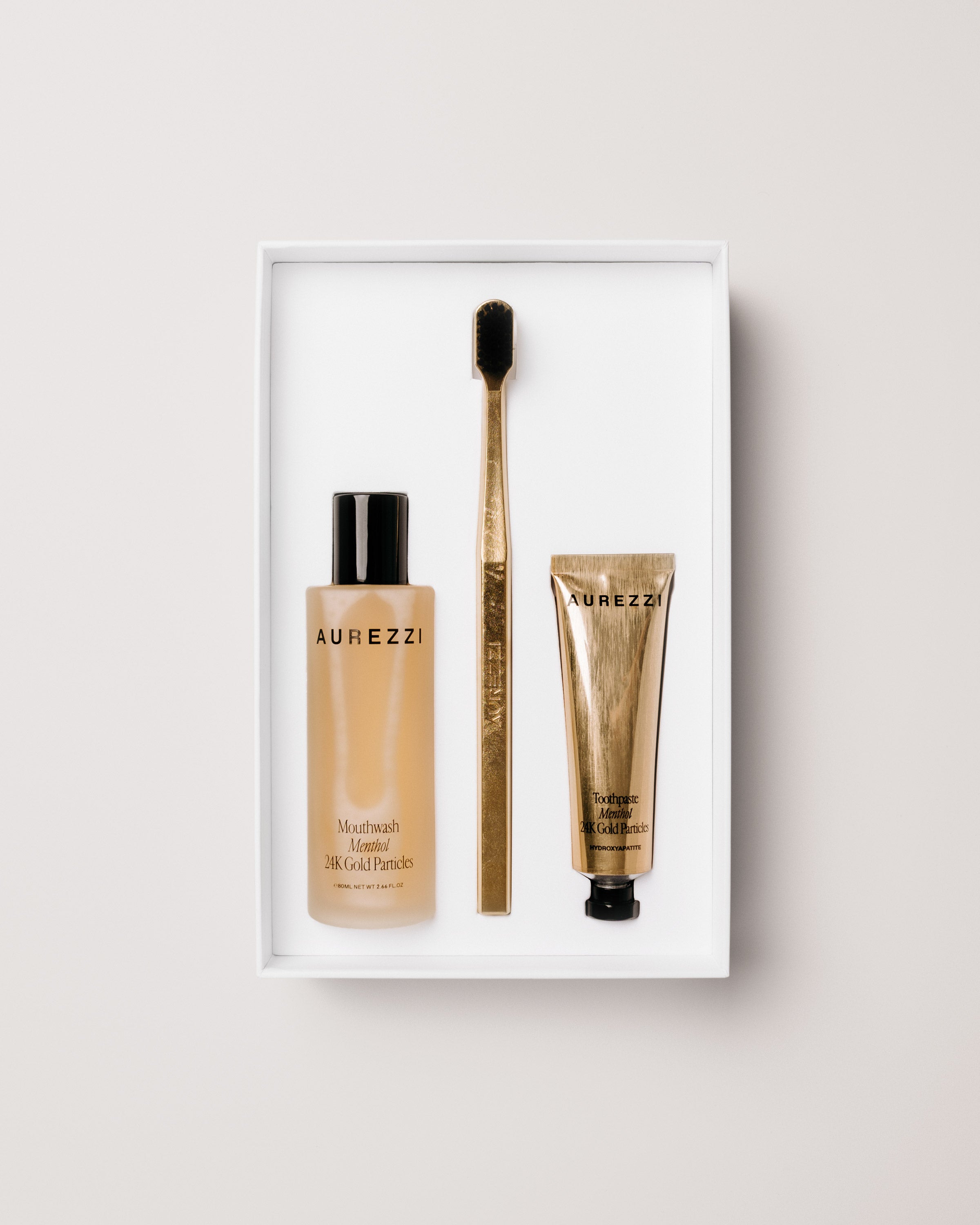 aurezzi-travel-trio-gold-reise-set-zahnb-rste-zahnpasta-mundsp-lung image 1