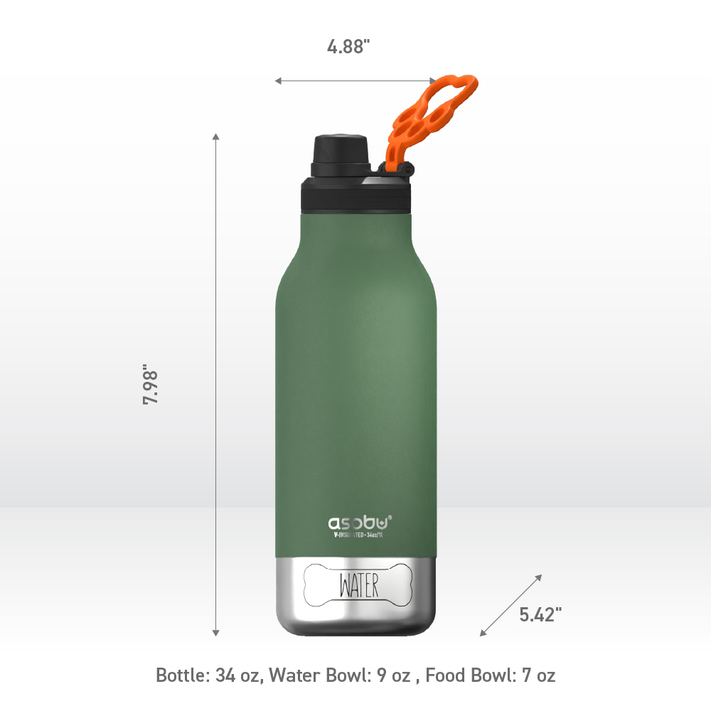 asobu-barky-bottle-hundenapf-flasche-green image 5
