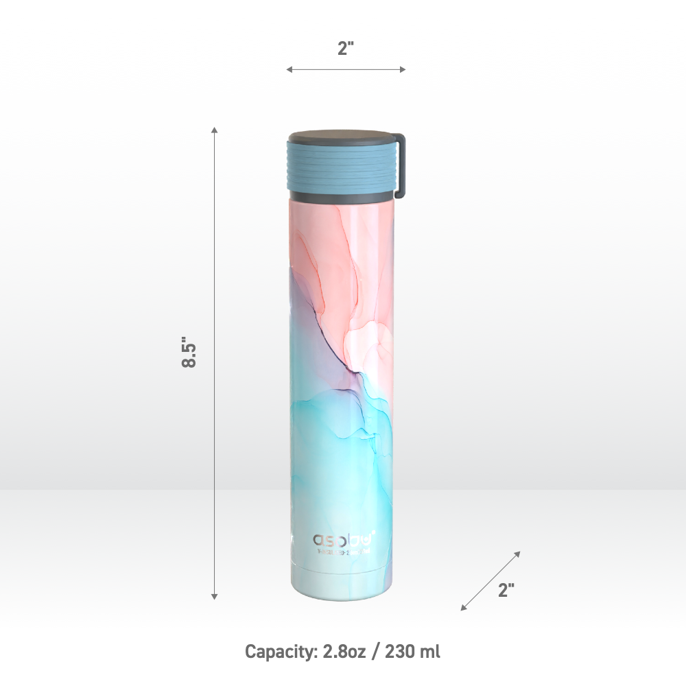 asobu-skinny-mini-flask-8oz-aqua-marble image 6